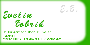 evelin bobrik business card